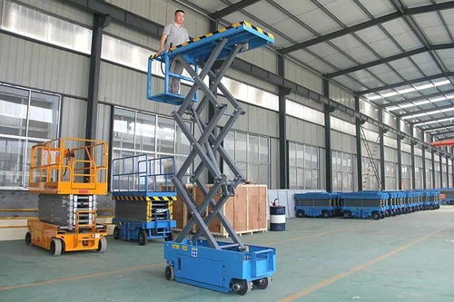 【物業清潔舉升機登高作業平臺唐山市液壓機械啟運四輪升降梯】- 